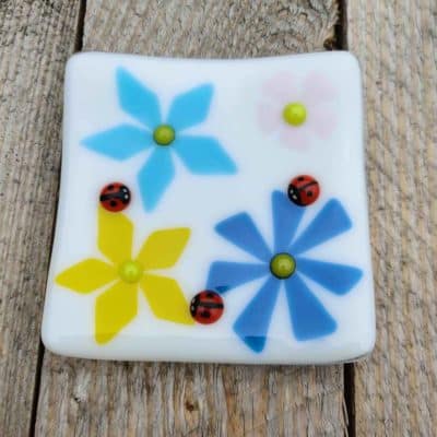 Glass Ladybird Soap Dish