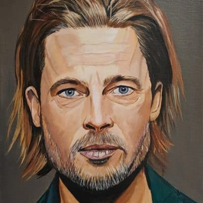 Original Painting Brad Pitt