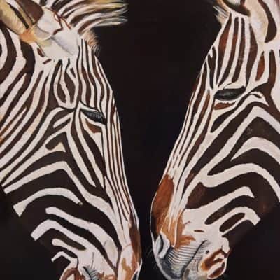 Original Painting Zebras