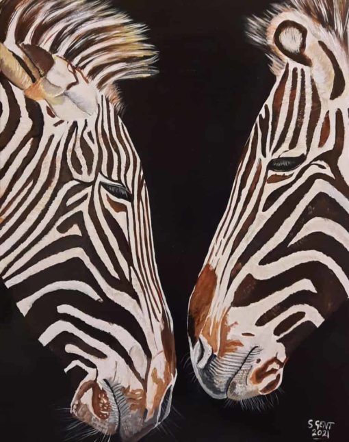 Original Painting Zebras
