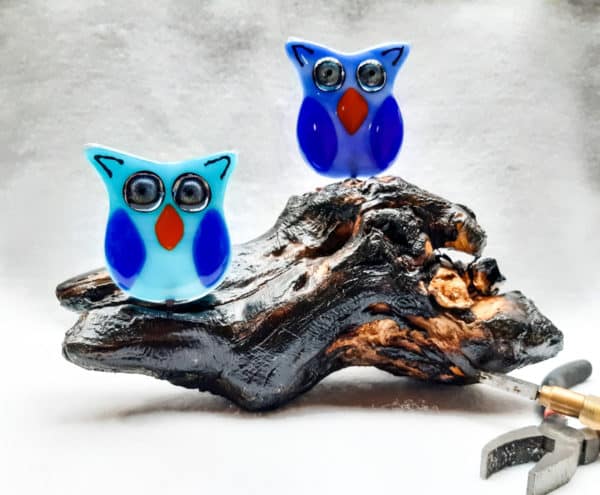Fused Glass Owls