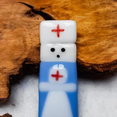 Fused Glass NHS Magnet
