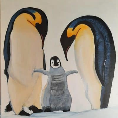 Original Painting Penguins