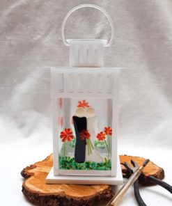 Fused Glass Wedding Lantern