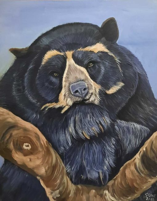 Original painting bear