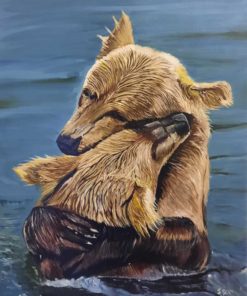 Original painting Bear Hug