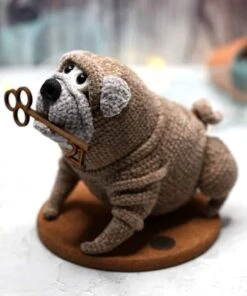 21st Birthday Crochet Pug