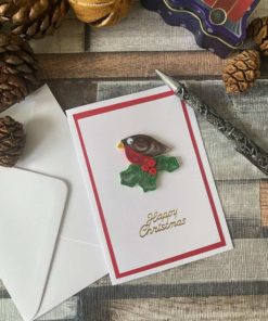 Luxury Robin Christmas Card