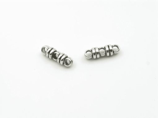 3MM ROUND 3 HOLE SPACER BEAD