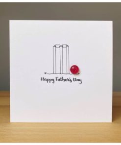 Happy Fathers Day Cricket card