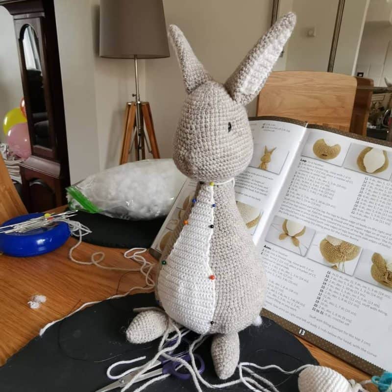 Crochet Bunny body panel