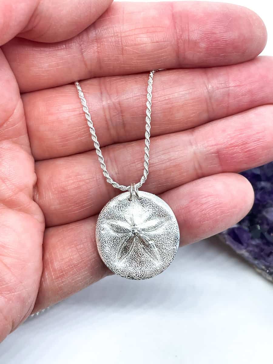Sand Dollar Mini Necklace - Danforth Pewter - Made in USA