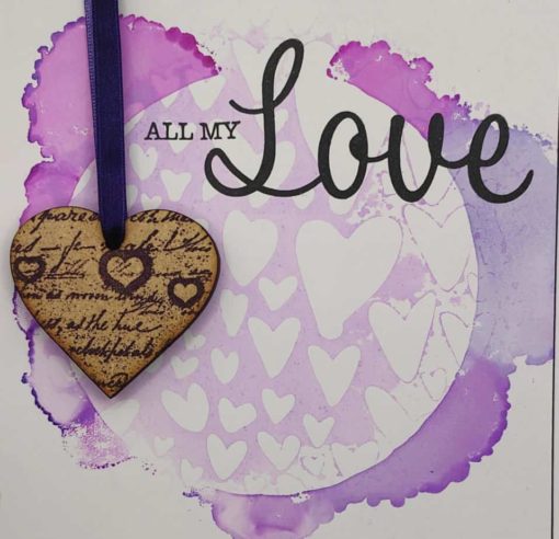 All My Love Alcohol Ink Background