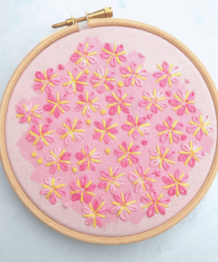 Apple blossom embroidery kit
