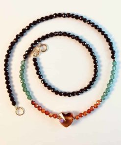 Multi-Colour Gemstone Necklace