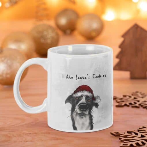 Christmas Border Collie Mug