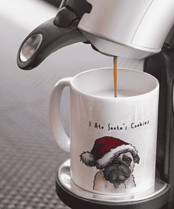Christmas Grumpy Pug Mug