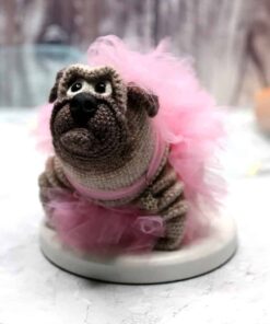 Crochet Ballerina Pug