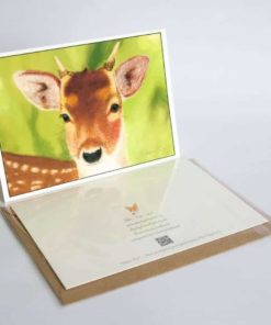 Deer greeting card by Alan Taylor Art