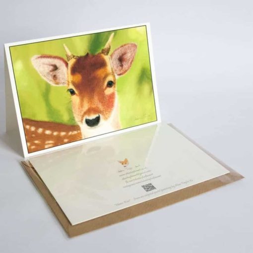 Deer greeting card by Alan Taylor Art