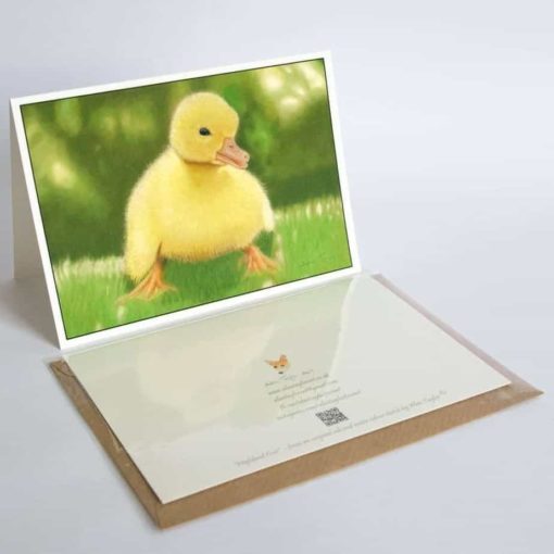 Duckling greeting card by Alan Taylor Art