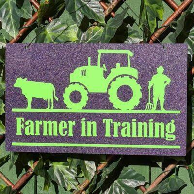 Farmer in Training Plaque