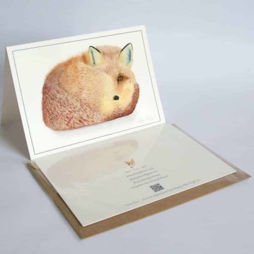 Fox greeting card by Alan Taylor Art