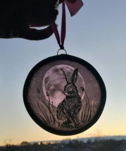 Moon Hare Stained Glass