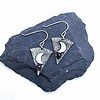 Garnet Moon Earrings