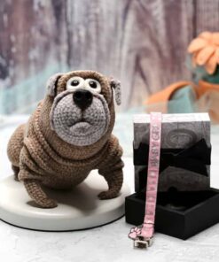 Gender Reveal Crochet Pug