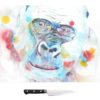 Glass Chopping board with gorilla image