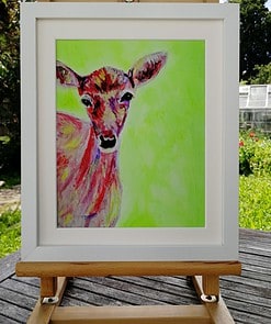 Red deer wall art print