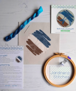 House martin embroidery kit contents