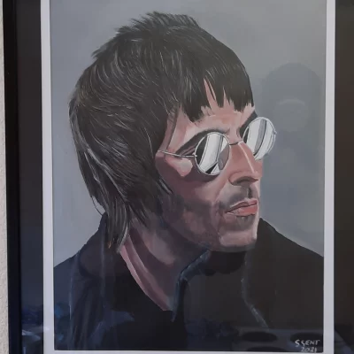 Original Painting Liam Gallagher
