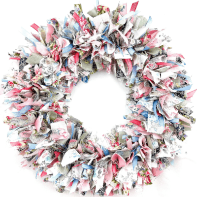 Fabric Rag Wreath