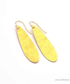 Lemon Drop Fabric Earrings