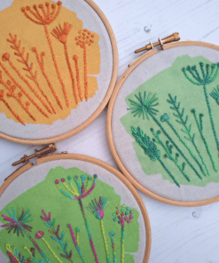 Meadow embroidery kit collection