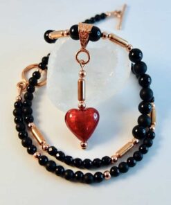 Murano Glass Heart Necklace