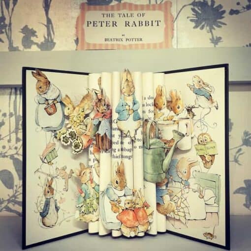 Peter Rabbit Book Sculpture