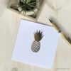 Golden Pineapple Greeting Card