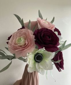 Pink and burgundy bouquet
