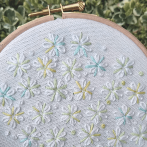 Springtime plum blossom embroidery kit