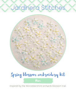 Plum blossom embroidery kit packaging