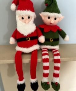 Shelf Sitter Santa and Elf