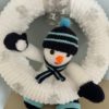 Hand Knitted Snowman Wreath