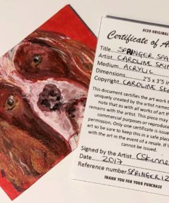 Springer Spaniel ACEO Certificate of Authenticity