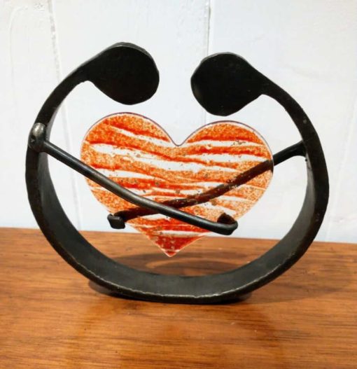 Valentine sculpture red heart 1