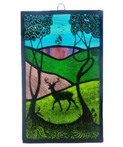 Stained Glass Reindeer