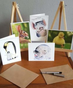 Cute animal collection of greeting cards by Alan Taylor Art