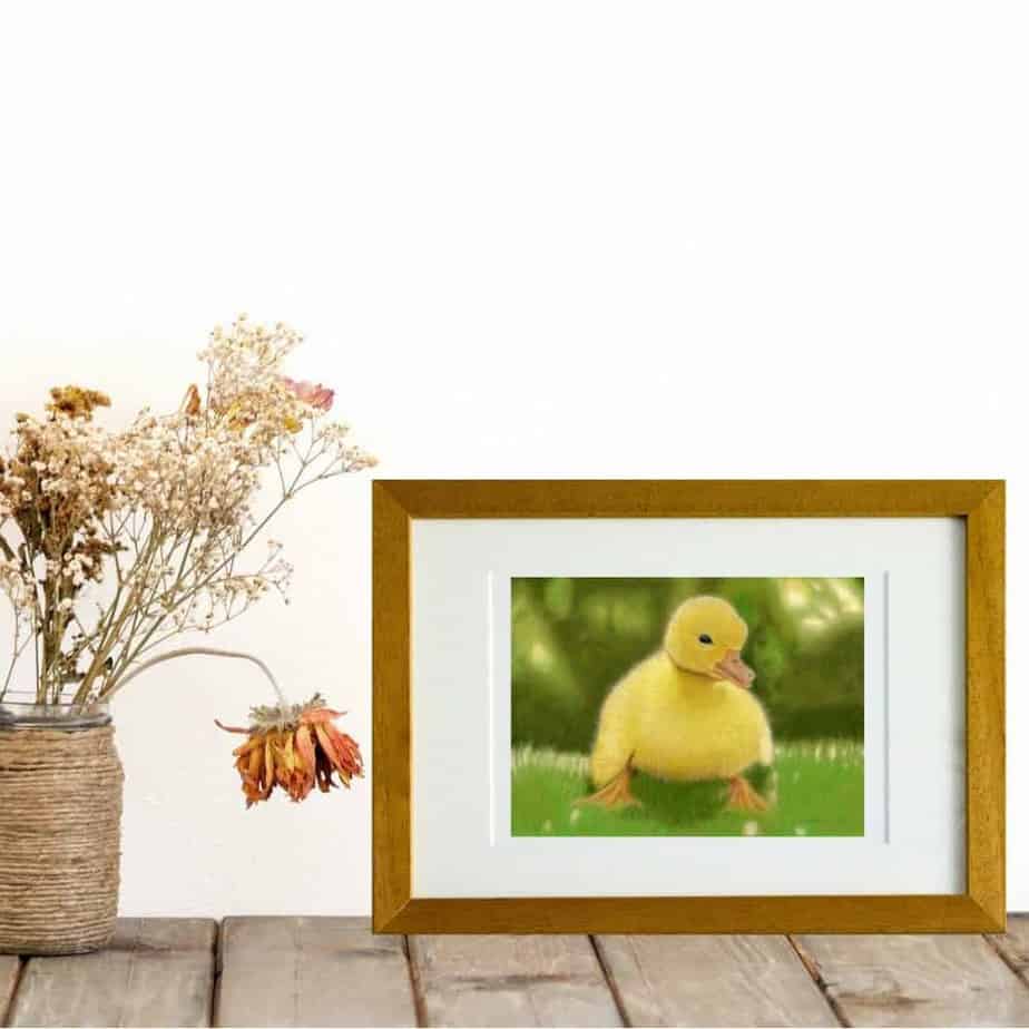 Duckling giclee print by Alan Taylor Art